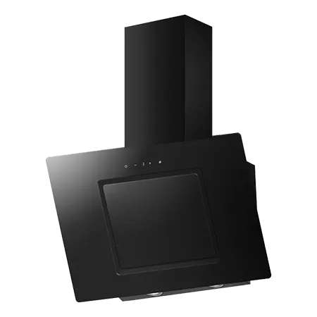 CATA ANG60BK 60cm Black Angled Glass Hood
