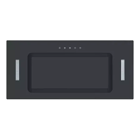 CATA UBICON52BK 52cm Black Glass Canopy Hood