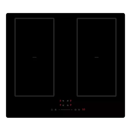 CATA UBINDFX60MS 60cm Black 4 Zone Flex Induction Hob Slider Controls
