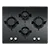 CATA UBGHJ608LPG 64cm Black Glass 4 Burner LP Gas Hob