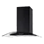 CATA UBSCG70BK 70cm Black Curved Glass Hood
