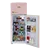 CDA Betty-Tea-Rose Retro 55cm 80/20 Freestanding Static Top Mount Fridge Freezer - Tea Rose
