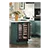 CDA CFWC624BL 60cm Freestanding Double Door Wine Cooler - Black