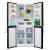 CDA PC88BL US Style Side by Side Fridge Freezer with A+ Energy Rating - Black. Freestanding.Ex-Display Model