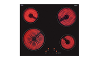 CDA CBC203SS Ceramic Hob And Four Function Single Fan Oven Pack