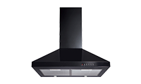 CDA ECH61BL 60cm Chimney Hood Black