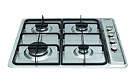 CDA HG6100SS 4 Burner Gas Hob with Side Controls.Ex-Display