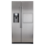 CDA PC71SC US Style Side by Side Fridge Freezer IceStainless Steel