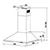 Candy CCE90NX1 90 cm Chimney Hood, Stainless steel