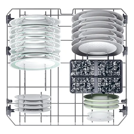 Candy CF3C9E0W-80 Rapido 13 Place Setting Dishwasher - White