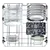 Candy CF3C9E0W-80 Rapido 13 Place Setting Dishwasher - White