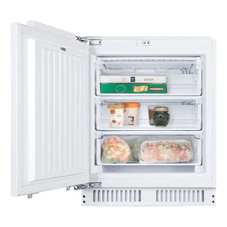 Candy CUS68EWK Integrated Undercounter Freezer - Fixed Hinge