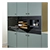 Caple C2106BG Built In Electric Single Oven, Black Glass