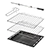 Caple C2106BG Built In Electric Single Oven, Black Glass