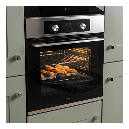 Caple C2239 Built In Pyrolytic Electric Single Oven, Stainless Steel