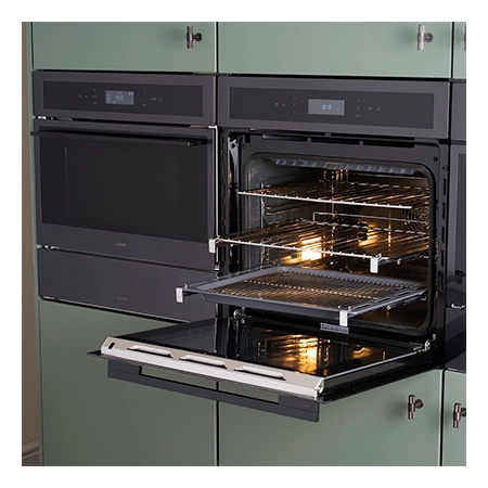 Caple C2403GM Built In Pyrolytic Electric Single Oven, Gunmetal