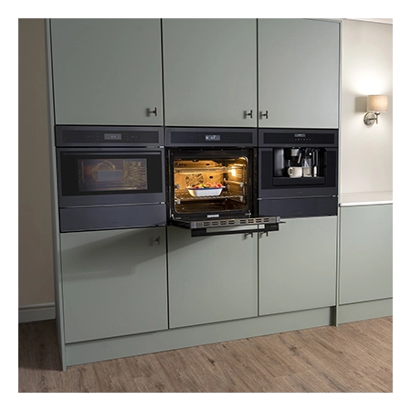 Caple C2403GM Built In Pyrolytic Electric Single Oven, Gunmetal