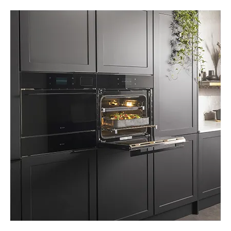 Caple C2601BG Smart Pyrolytic Single Oven - Black Glass