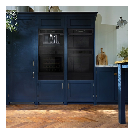 Caple C2601BS Built In Pyrolytic Electric Single Oven, Black Steel