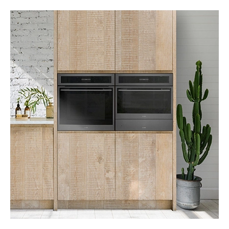 Caple C2601GM Built In Pyrolytic Electric Single Oven, Gunmetal