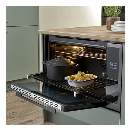 Caple C2902GM Built In 90cm wide Electric Single Oven,  Gunmetal