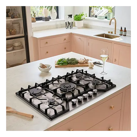 Caple C4071G 76cm Built In Gas Hob, Stainless Steel