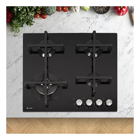 Caple C7561G 59cm Built In Gas Hob, Black