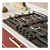 Caple C7895G 87cm Built In Gas Hob, Black/Stainless Steel