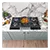Caple C789G 87cm Built In Gas Hob, Black/Stainless Steel