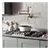Caple C789G 87cm Built In Gas Hob, Black/Stainless Steel