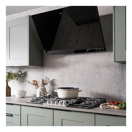 Caple C789G 87cm Built In Gas Hob, Black/Stainless Steel