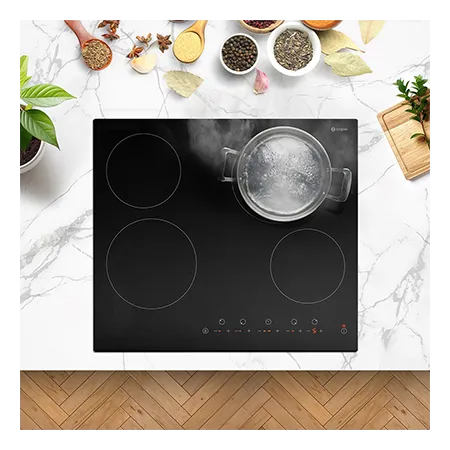 Caple C817C 59cm Built In Electric Ceramic Hob, Black