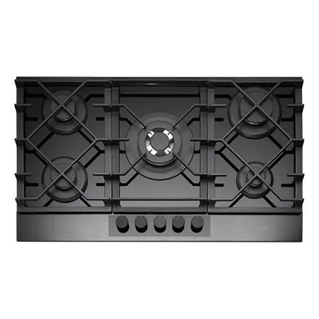 Caple C889G 88cm Built In Gas Hob, Black/Gunmetal