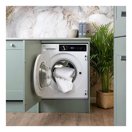 Caple WMI3100 Built In 8kg Washing Machine, White