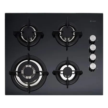 Caple C744G 58cm Built In Gas Hob, Black