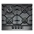Caple C886G 59cm Built In Gas Hob, Black/Gunmetal