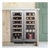 Caple WI6234 Undercounter Dual Zone Side by Side Wine Cooler Stainless Steel