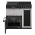 Creda C90RCCCS 90cm 3 Cavity  electric Ceramic Range Cooker with 5 Zone Ceramic Hob in Silver Colour