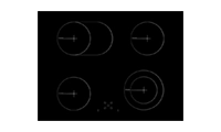 Creda C70CTC 70cm 4 Zone Ceramic Hob Creda C70CTC 70cm 4 Zone Ceramic Hob