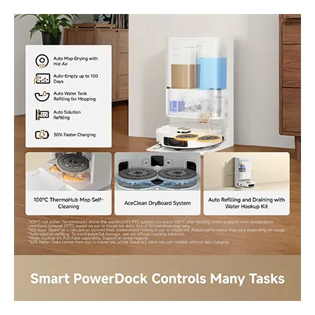 Dreame RLL51SEWH Ultra AE Smart Robot Vacuum with Mop - White