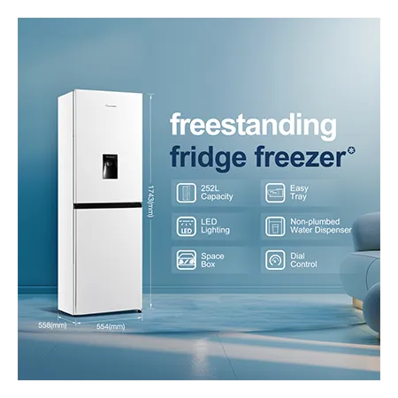 Fridgemaster MC55240DE 50/50 Non-Plumbed Freestanding Fridge Freezer - White