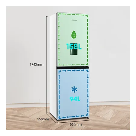 Fridgemaster MC55240DE 50/50 Non-Plumbed Freestanding Fridge Freezer - White