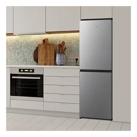 Fridgemaster MC55240ES 50/50 Freestanding Fridge Freezer - Silver