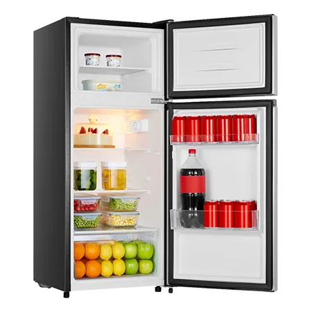 Fridgemaster MTM48120ES Freestanding 70/30 Fridge Freezer - Silver