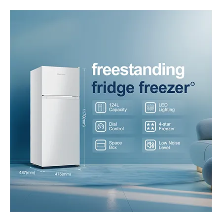 Fridgemaster MTM48120ES Freestanding 70/30 Fridge Freezer - Silver