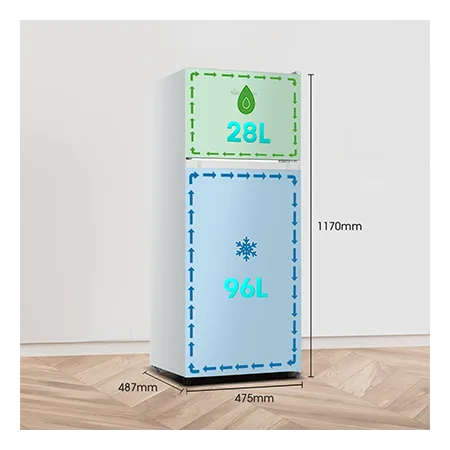 Fridgemaster MTM48120ES Freestanding 70/30 Fridge Freezer - Silver