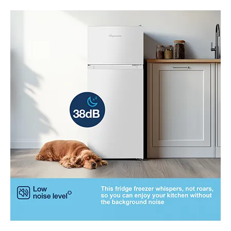 Fridgemaster MTM48120ES Freestanding 70/30 Fridge Freezer - Silver