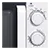 Haden 195678 Freestanding Single Microwave - White
