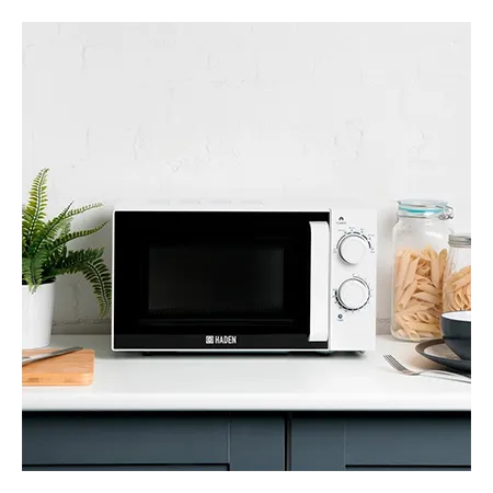 Haden 195678 Freestanding Single Microwave - White