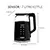 Haden 212931 Touch Screen 1.7L Kettle - Black